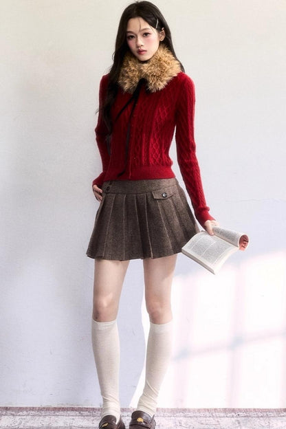 Amber Flow Wool Skirt