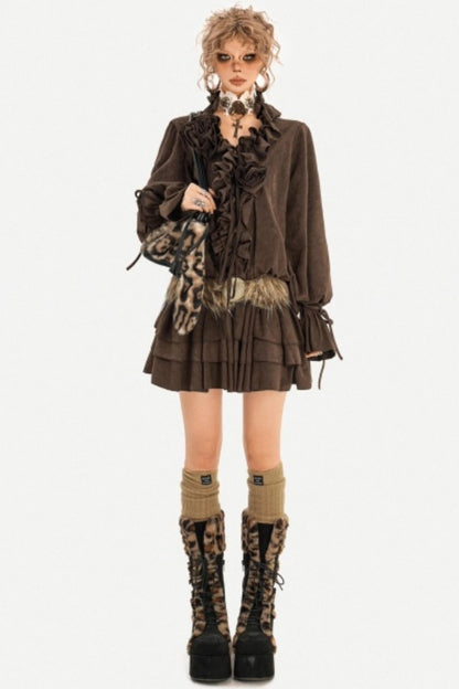 Baroque Pleated Shirt And Pants Set-Up