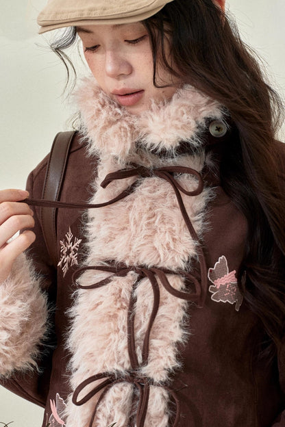 Original Suede Bow Coat