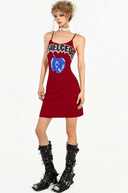 Bold Letter Halter Dress