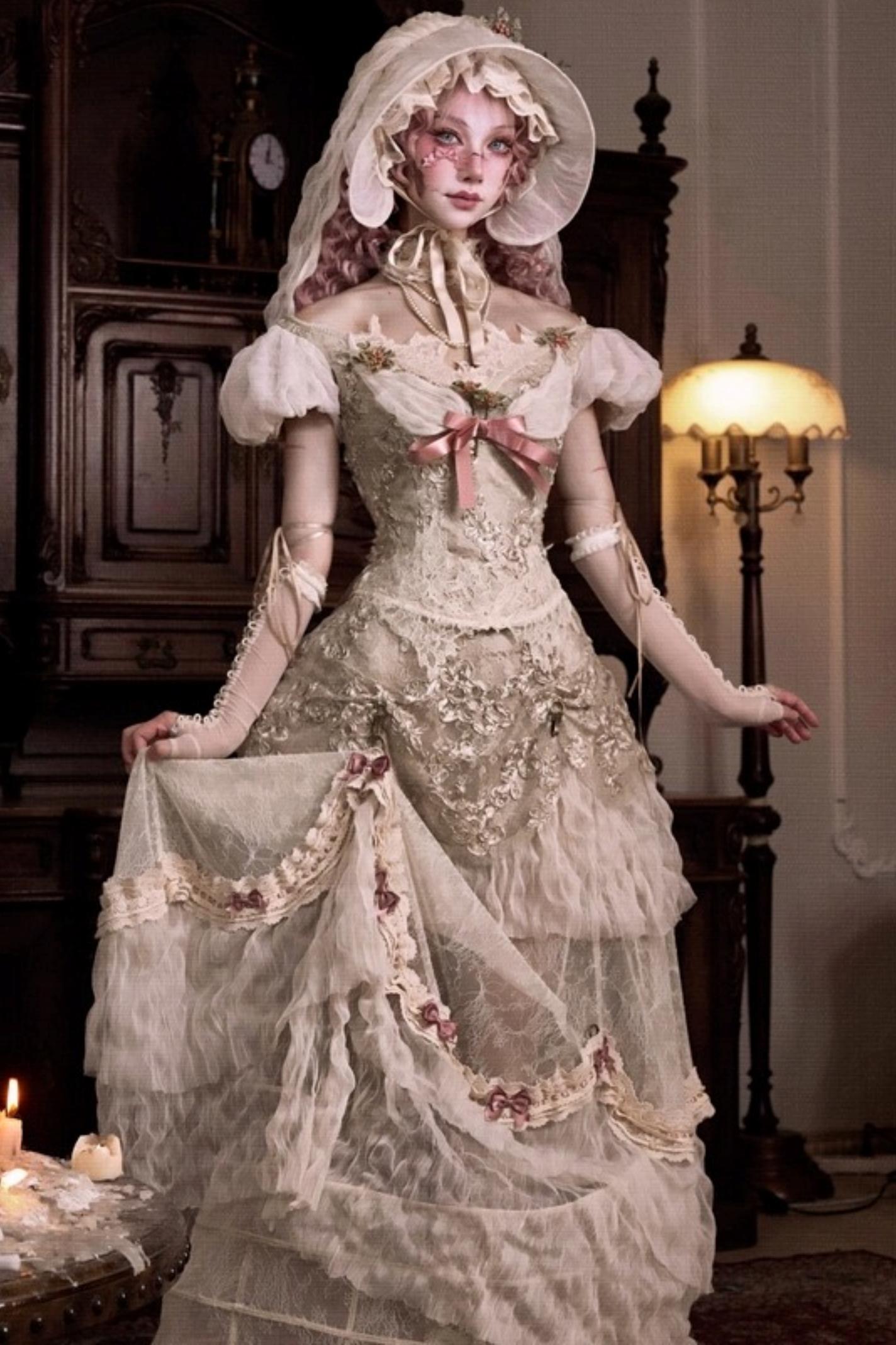 Elegant French Vintage Skirt Set-Up