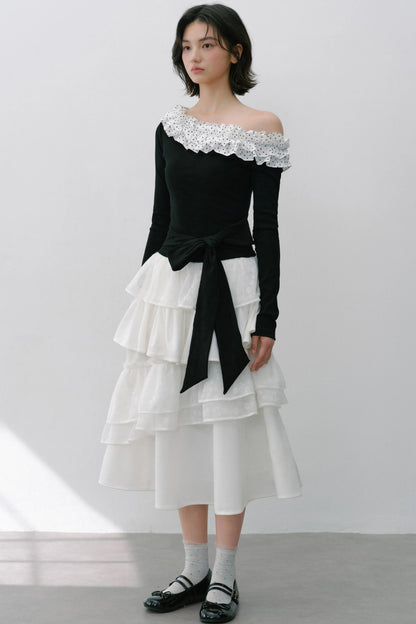 Vintage Flower Puffy Skirt