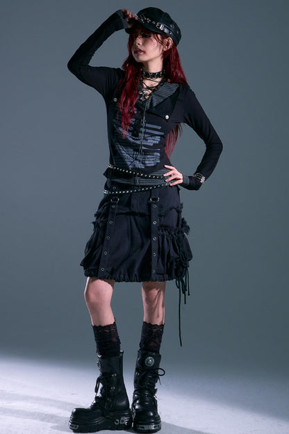 Stripe Long Sleeve Knit Top