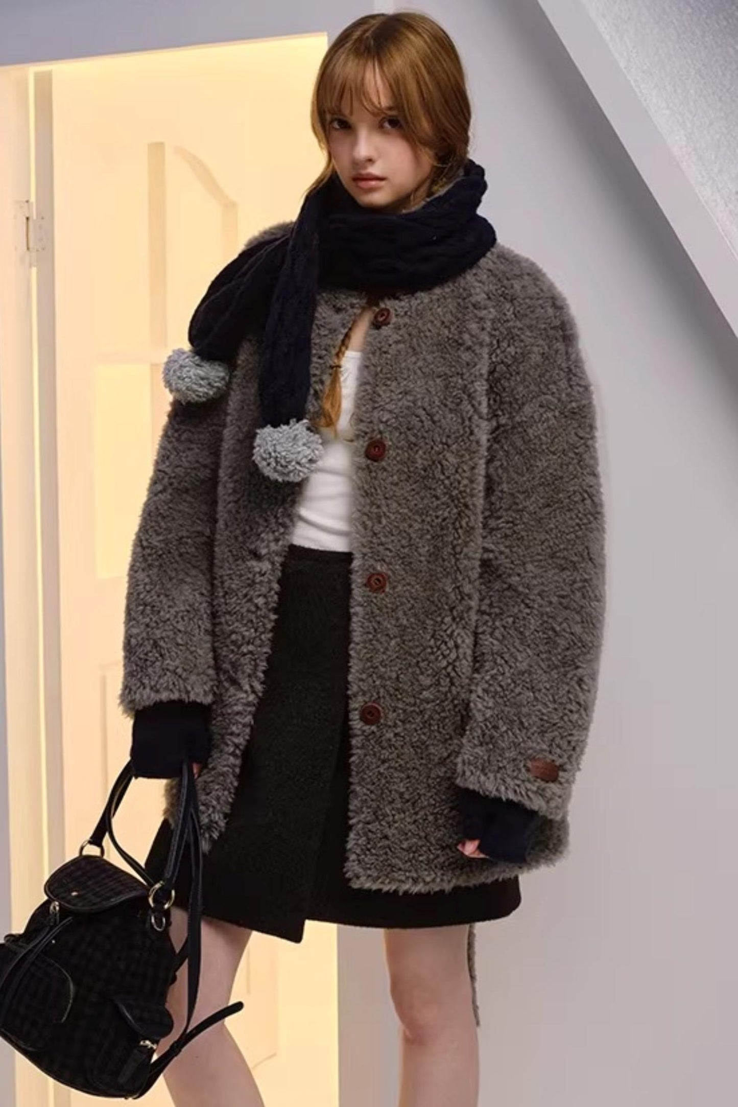 Dual-Tone Merino Wool Scarf