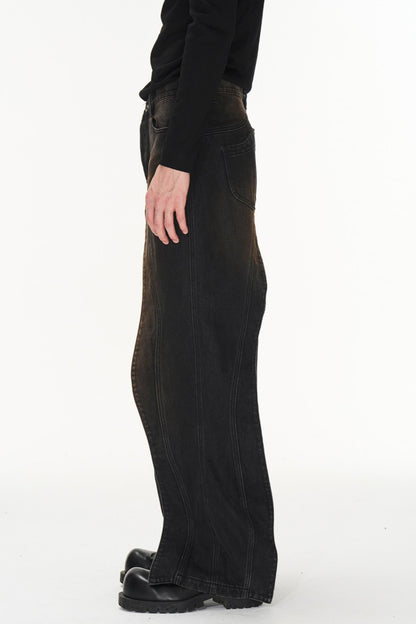 Aged Denim Trousers