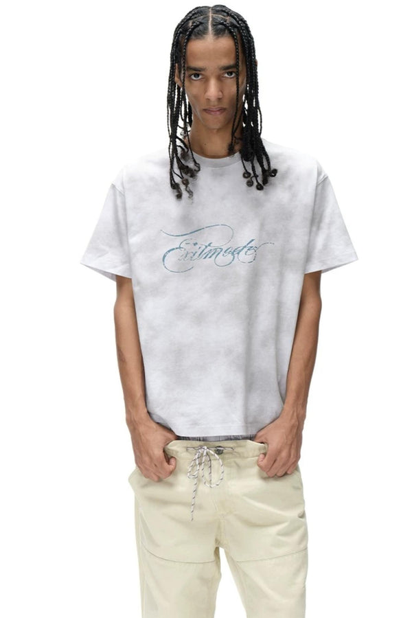 Retro Loose Cotton Spray-Painted T-Shirt