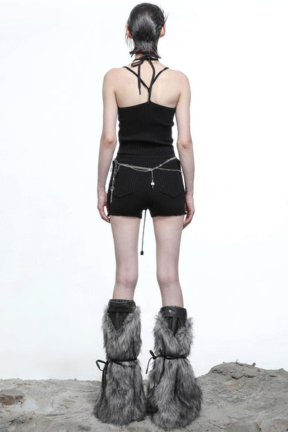 Convincing Wool Knit Halterneck Set-Up