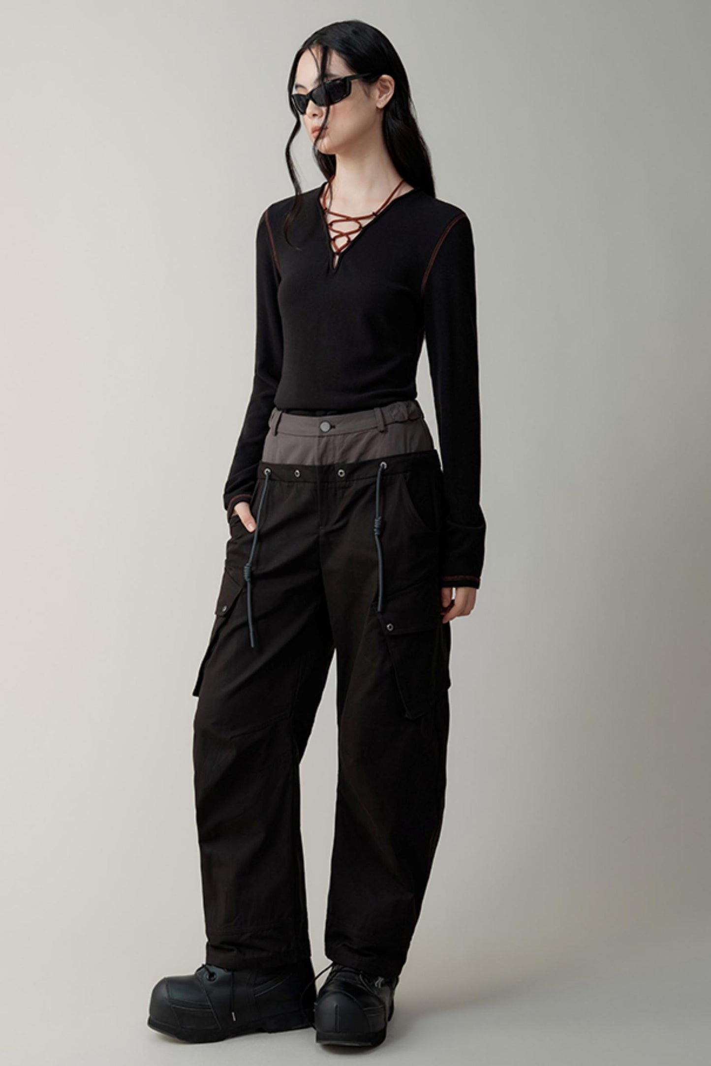 Casual Double-Waist Cargo Pants