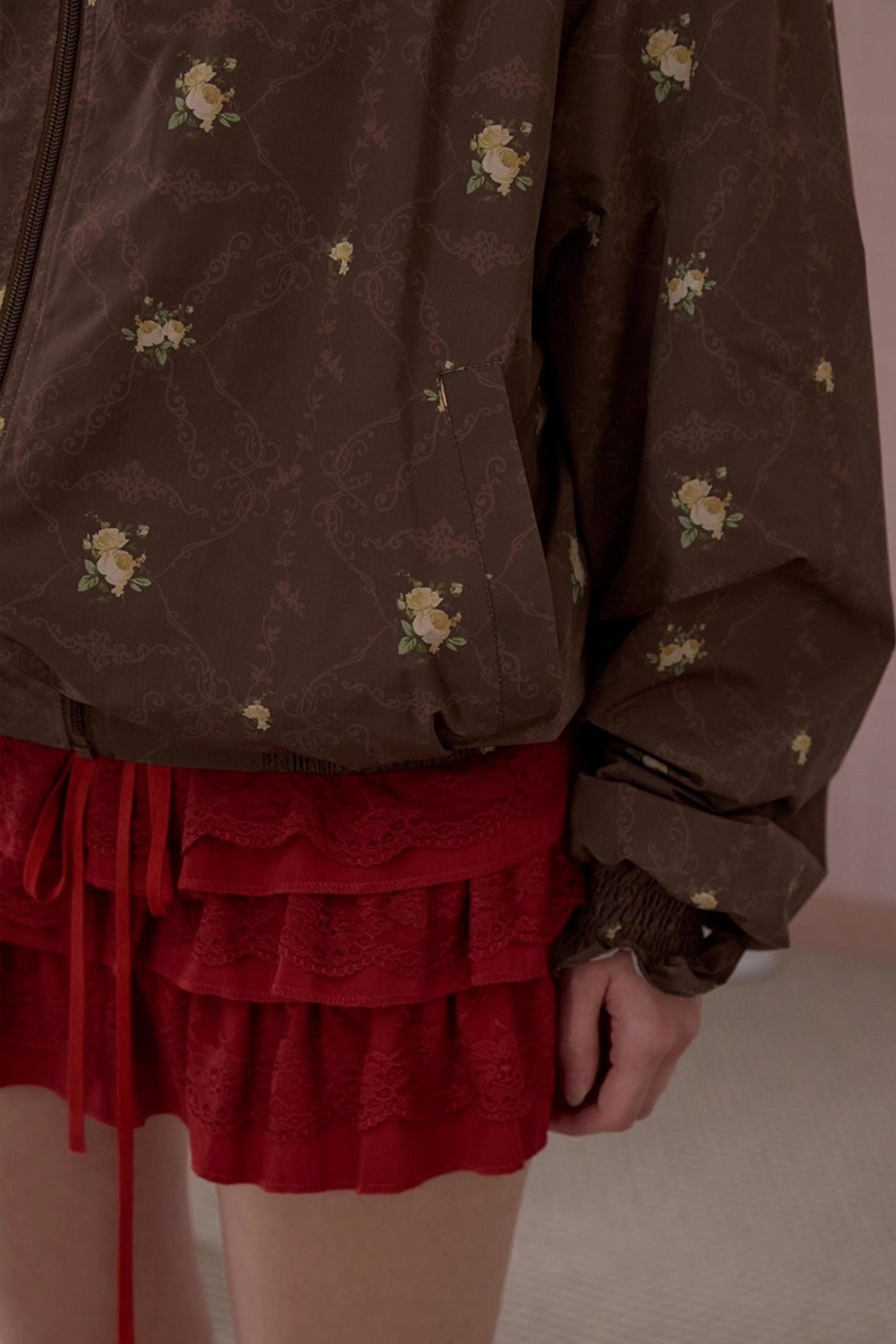 Sweet Fun Print Short Jacket