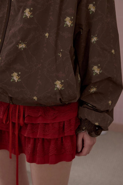 Sweet Fun Print Short Jacket