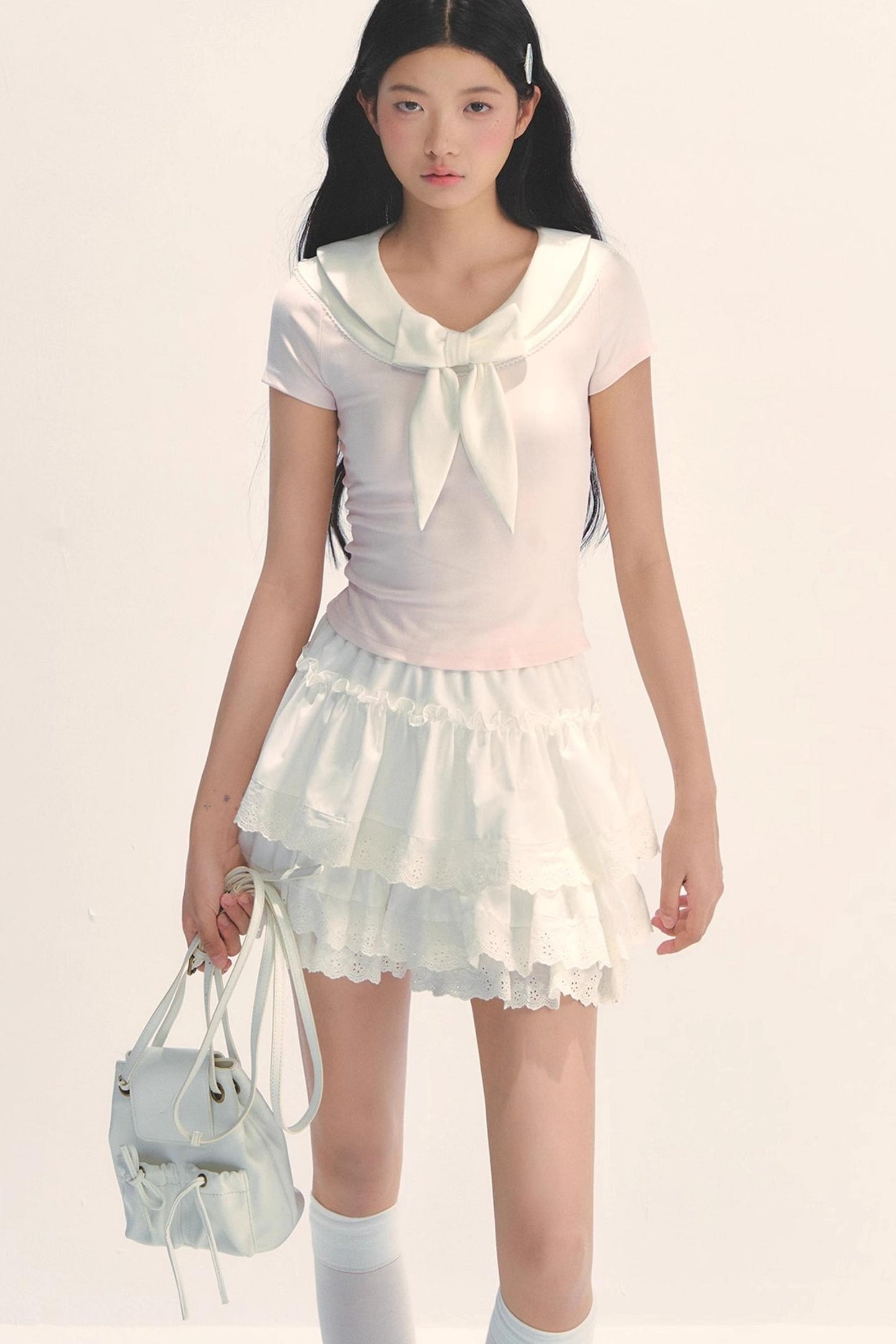 Versatile Bow Neck Tee