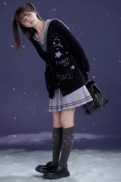 Cool Gray Graffiti Jk Socks