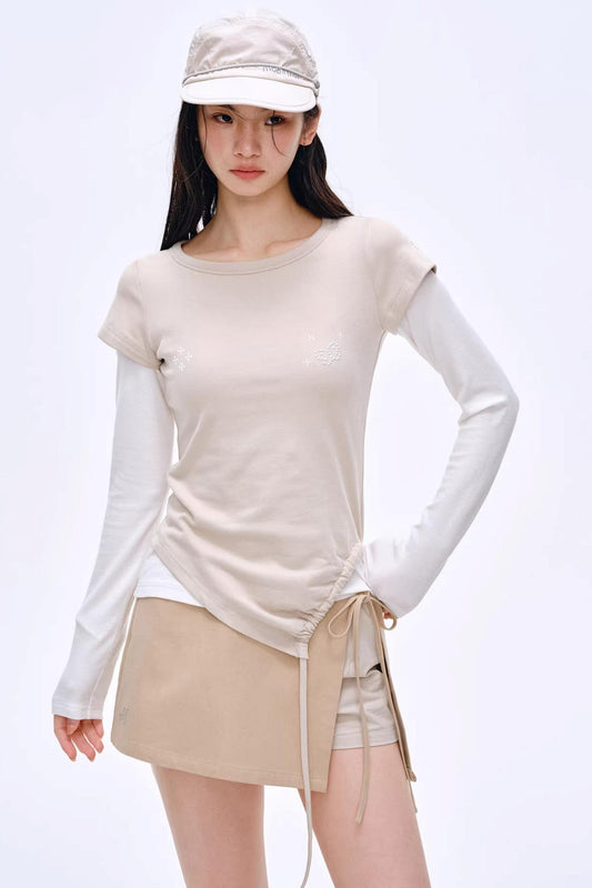 Breathing Aesthetics Rhinestone Blouse