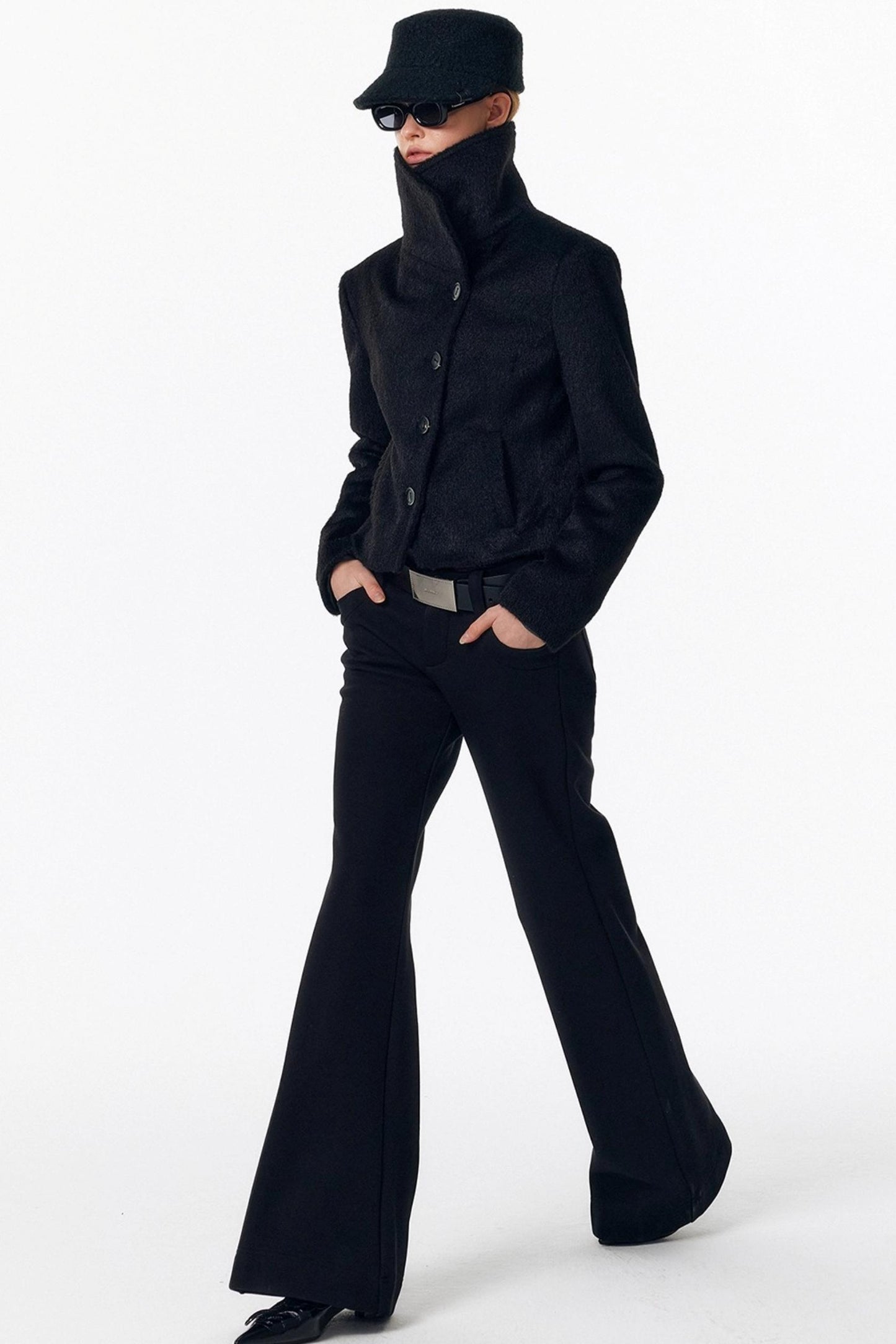 Detachable Fur Wool Coat