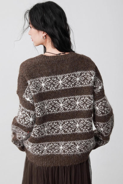 Fair Isle Latte Sweater