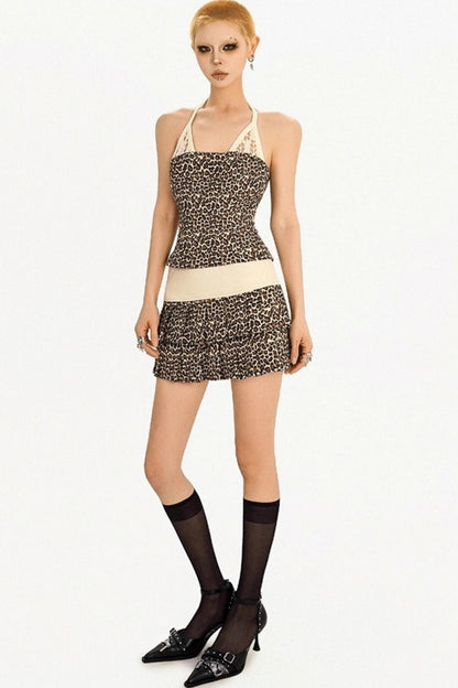 Original Waist Design Two-Piece A-Line Skirt Set