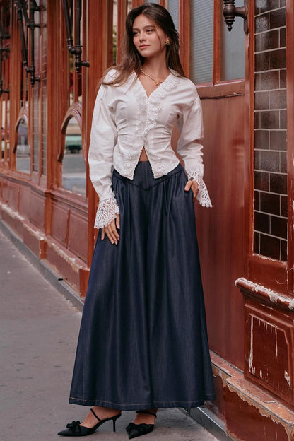 French Foam Lace Shirt Set-Up