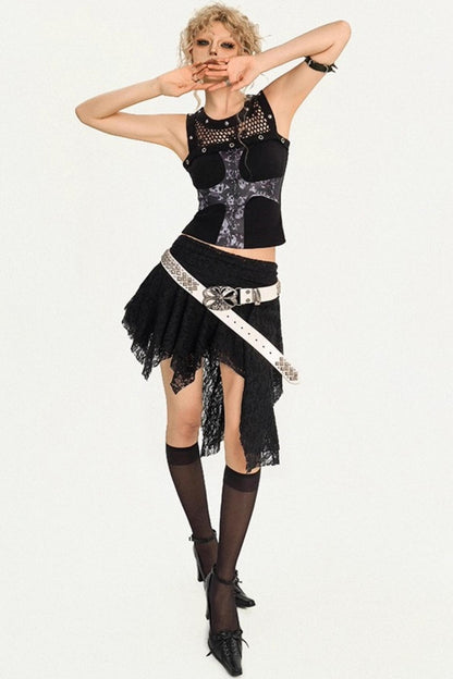 Cool Dark Cross Vest