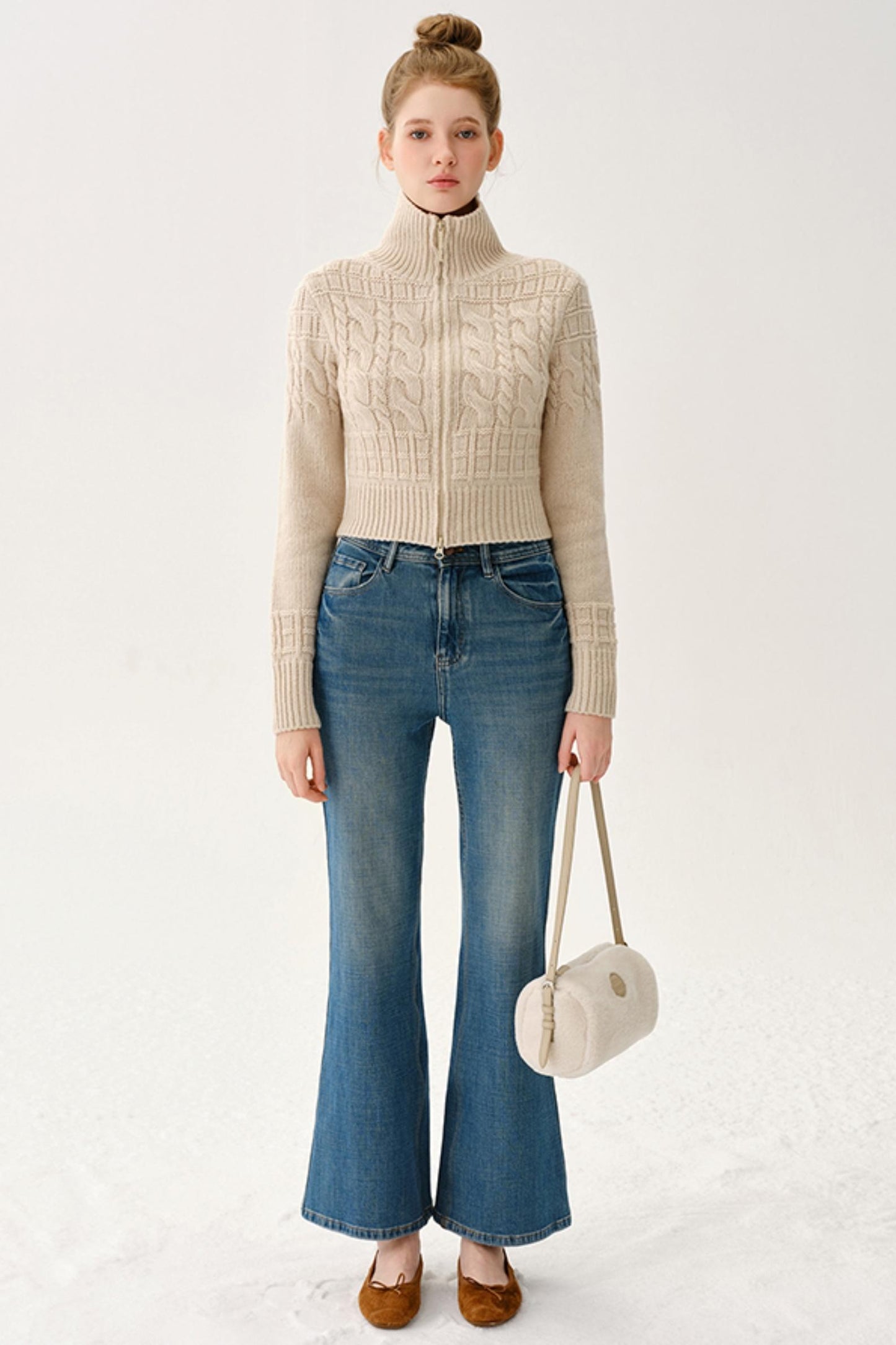 Plush Patchwork Leather Bag