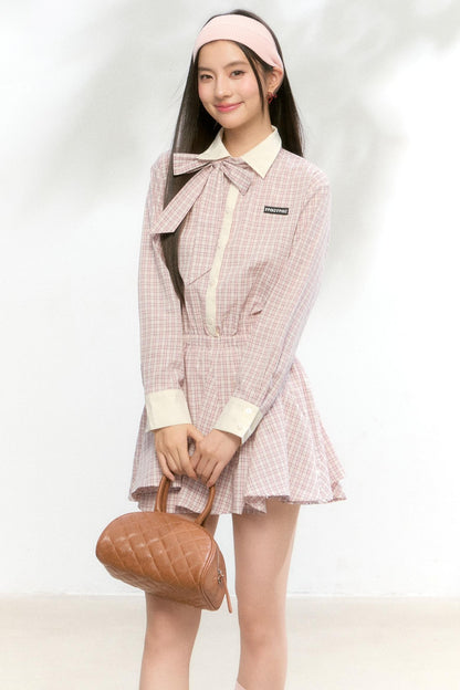 Autumn White Shirt Dress