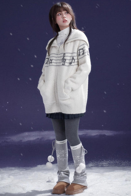 Fair Isle Knit Snow Socks Covers