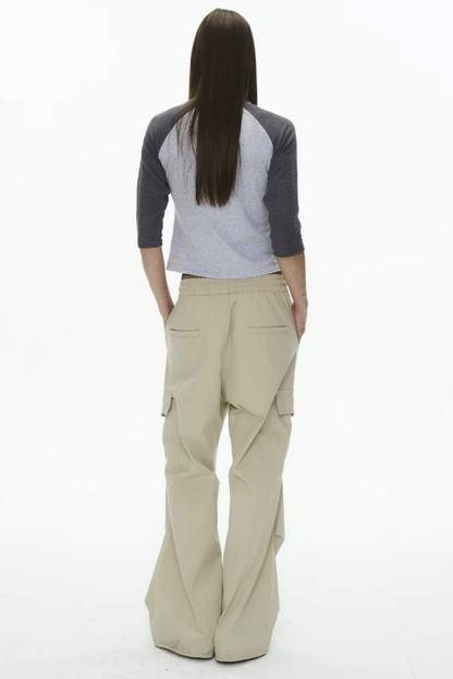 Plaid Pleated Workwear Pants