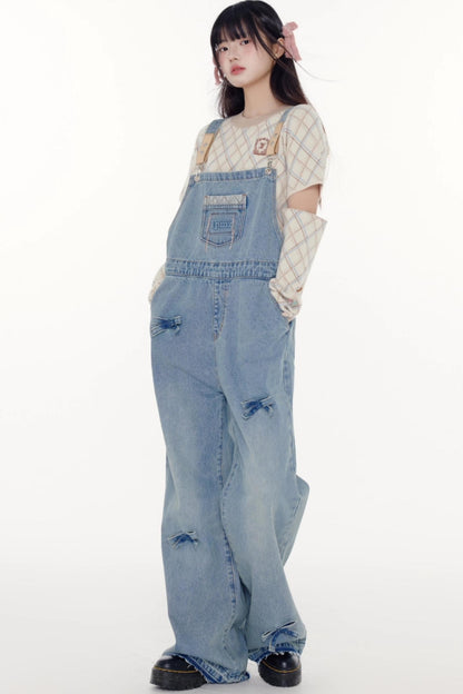 Denim Bib Overalls Pants