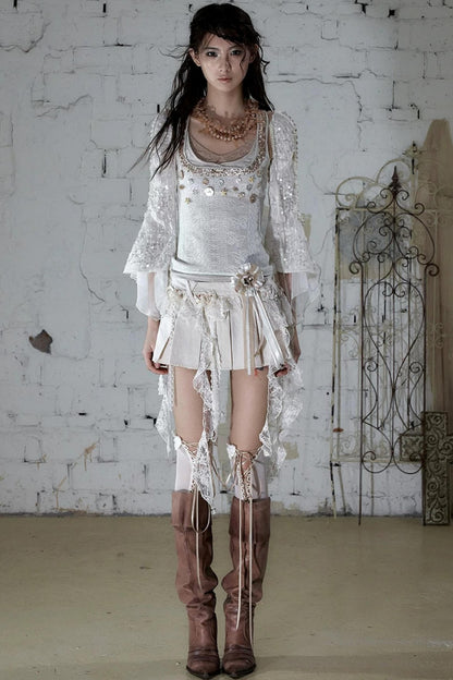 Baroque Pearl Chiffon Cover-Up
