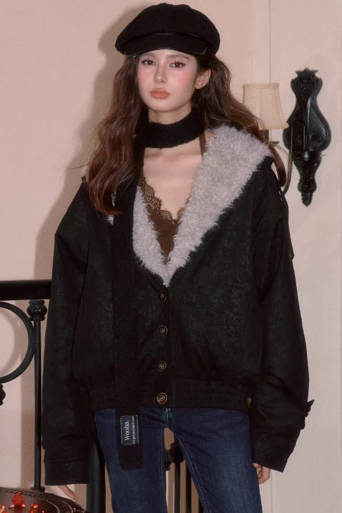 Faux Fur Vintage Jacket
