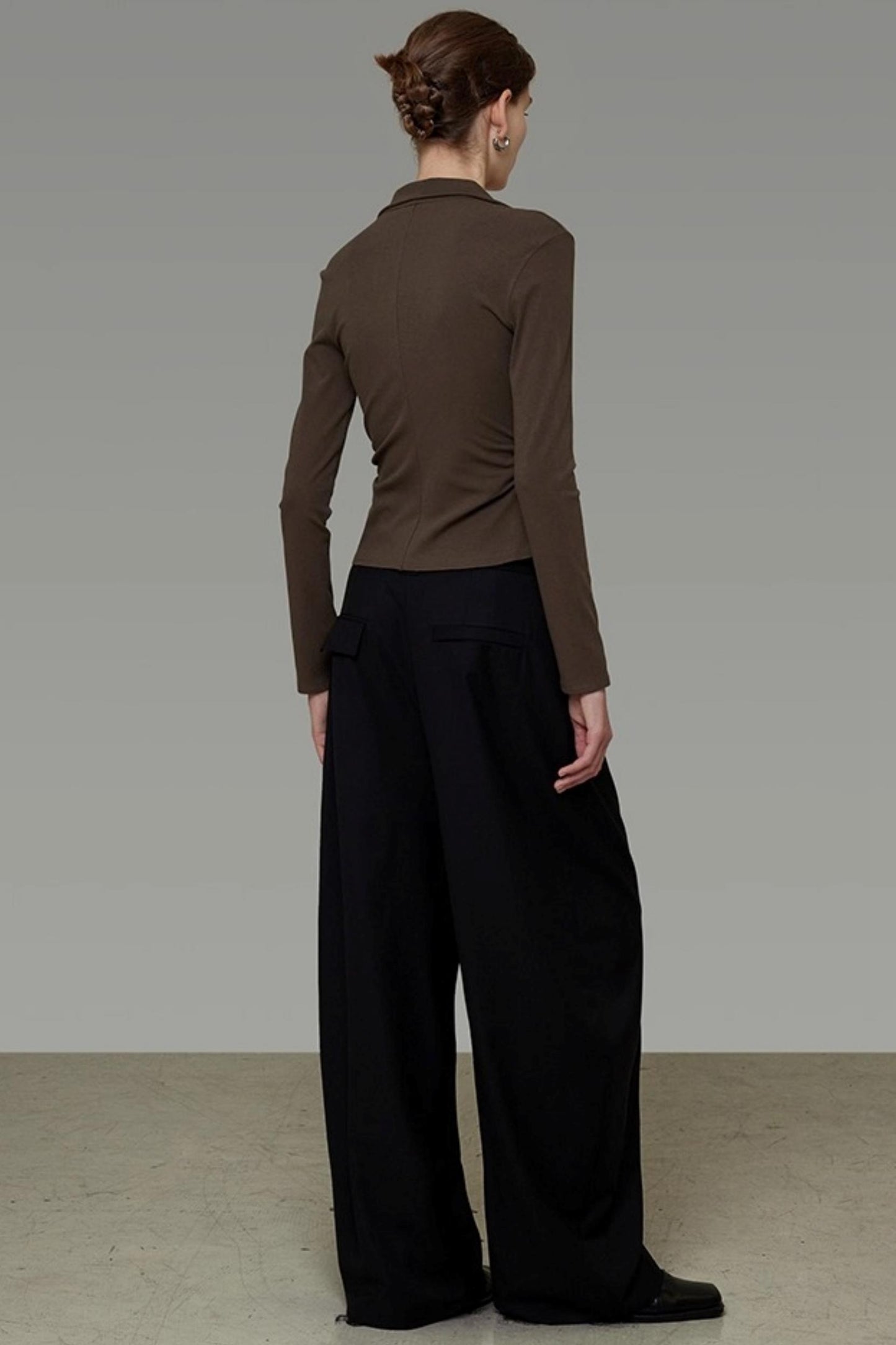 Waist Slimming V-Neck Knitted Sweater