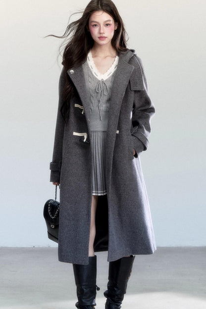 Retro Waist Skirt With Sweater Set-Up