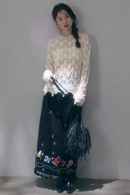 Delicate Lace Trim Top