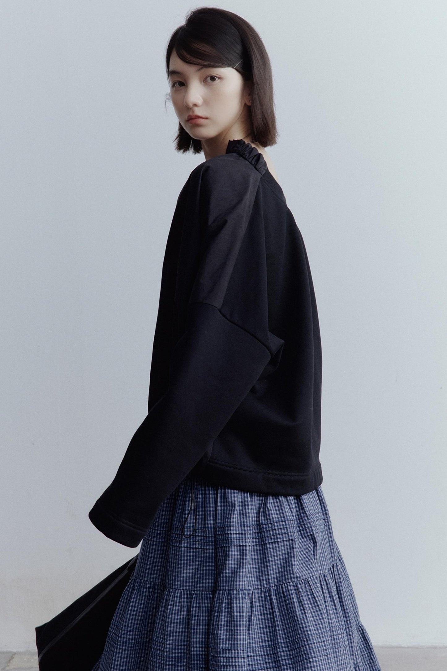 Personality Splicing Pullover Top