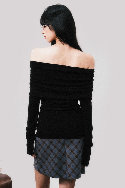 Slouchy French Slim Wool Top