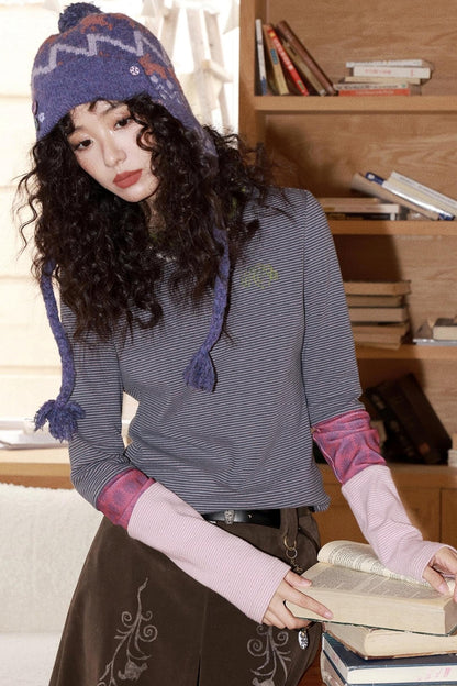 Purple Mist Wool Balaclava Hat