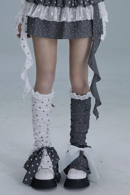 Vintage Polka Dot Leg Warmers
