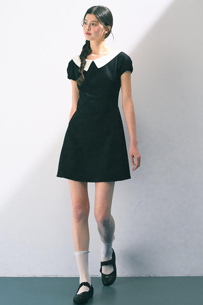 Vintage Doll Collar Midi Dress