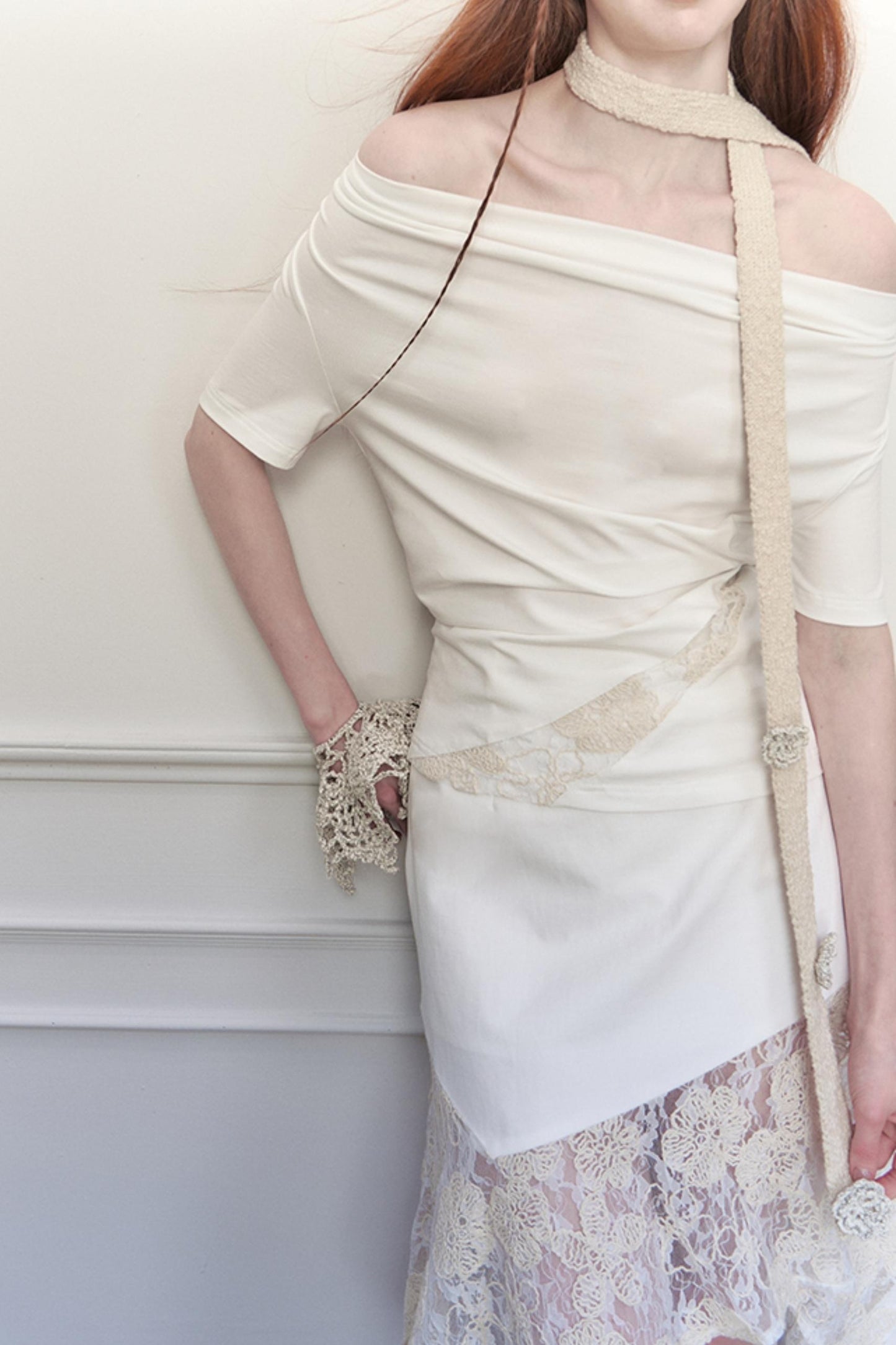 Asymmetrical Lace Top