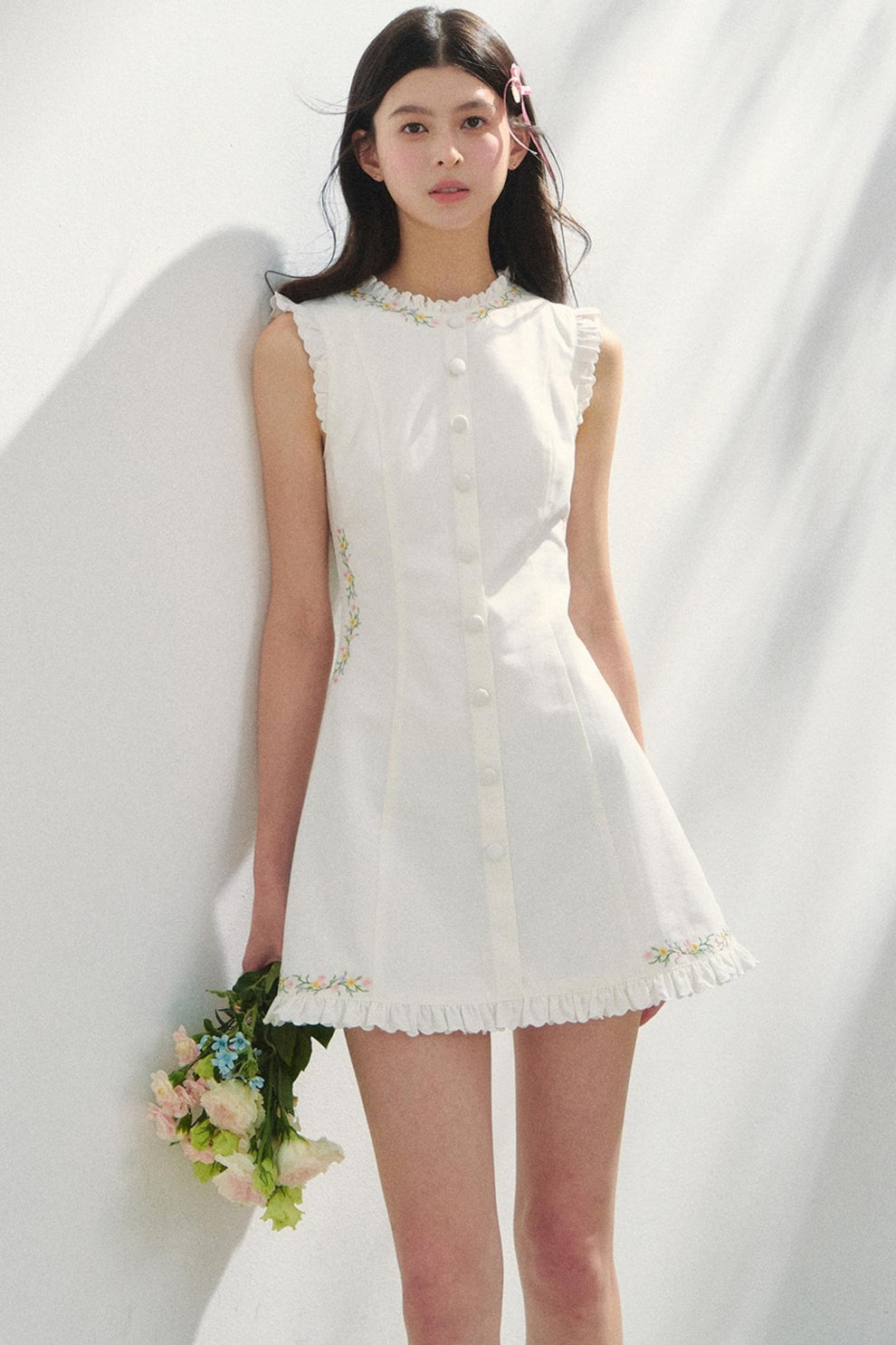 Eira - Summer dress with light floral print main image 1