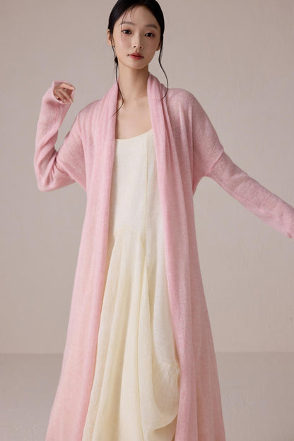 Pink Mohair Cardigan