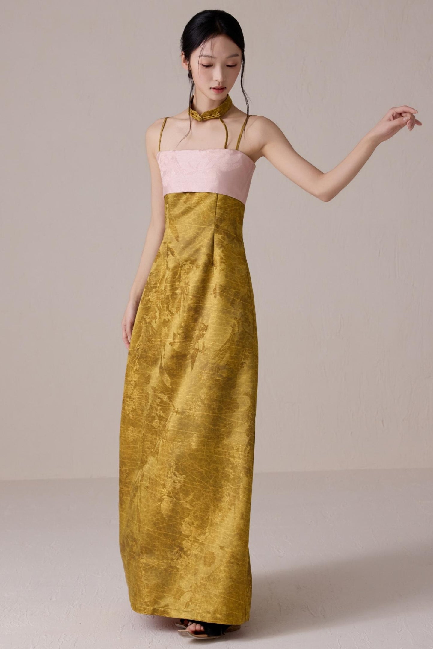 Summer Fusion Halter Dress