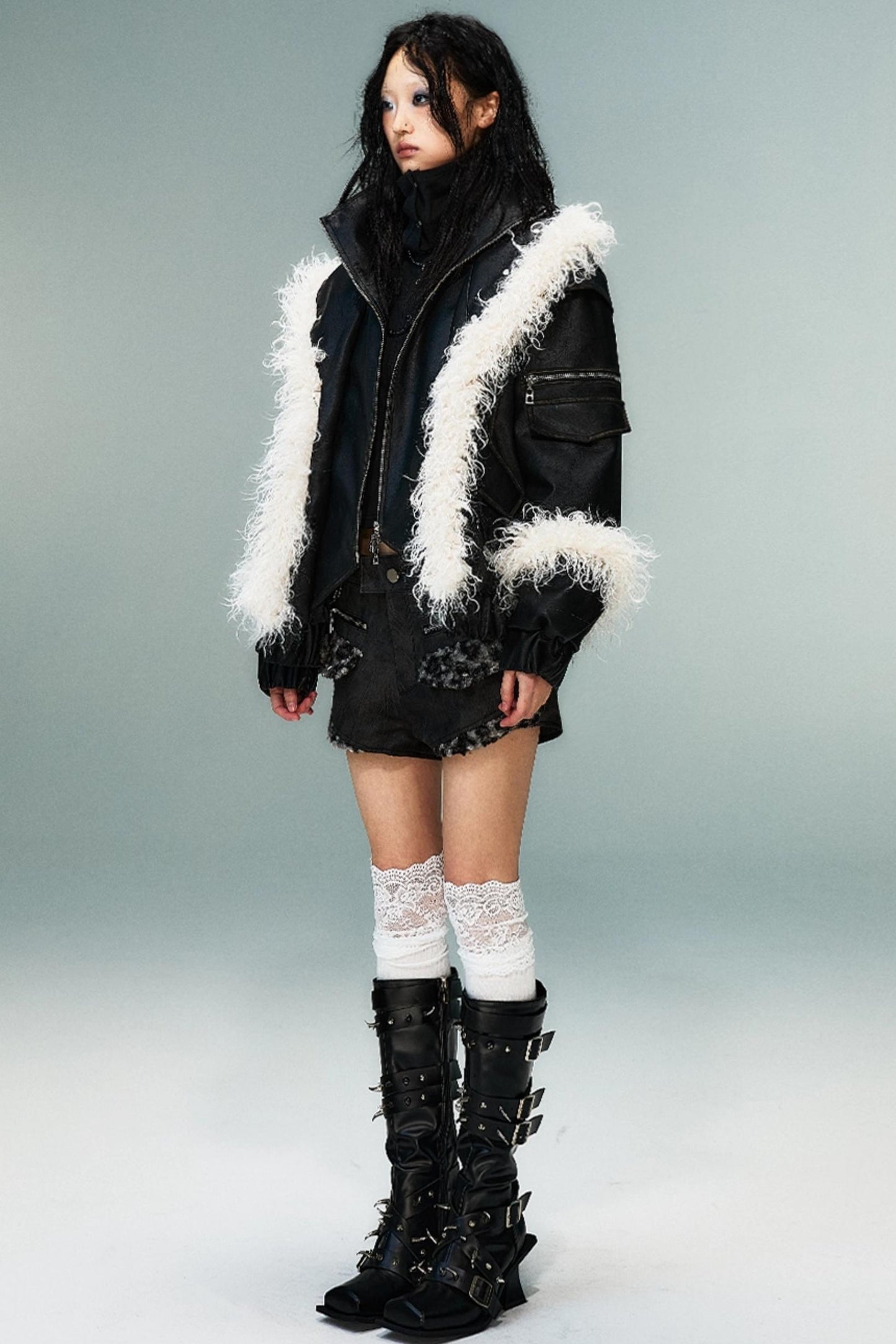 Autumn Vintage Punk Short Coat