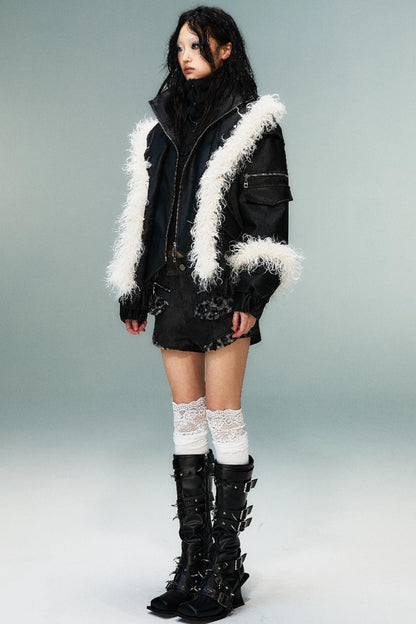 Autumn Vintage Punk Short Coat