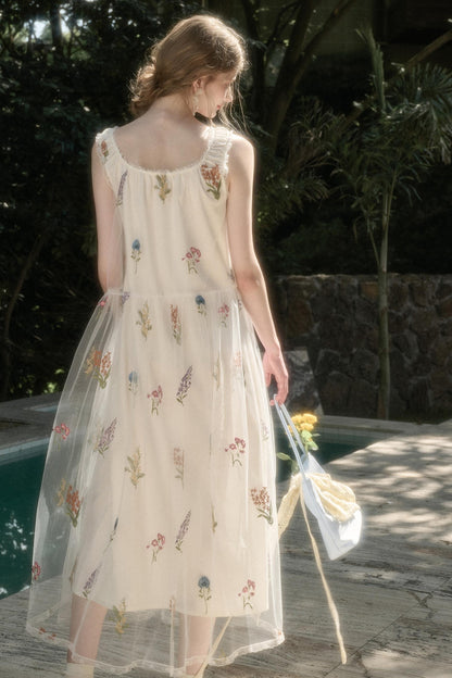 Double Layer Halter Dress