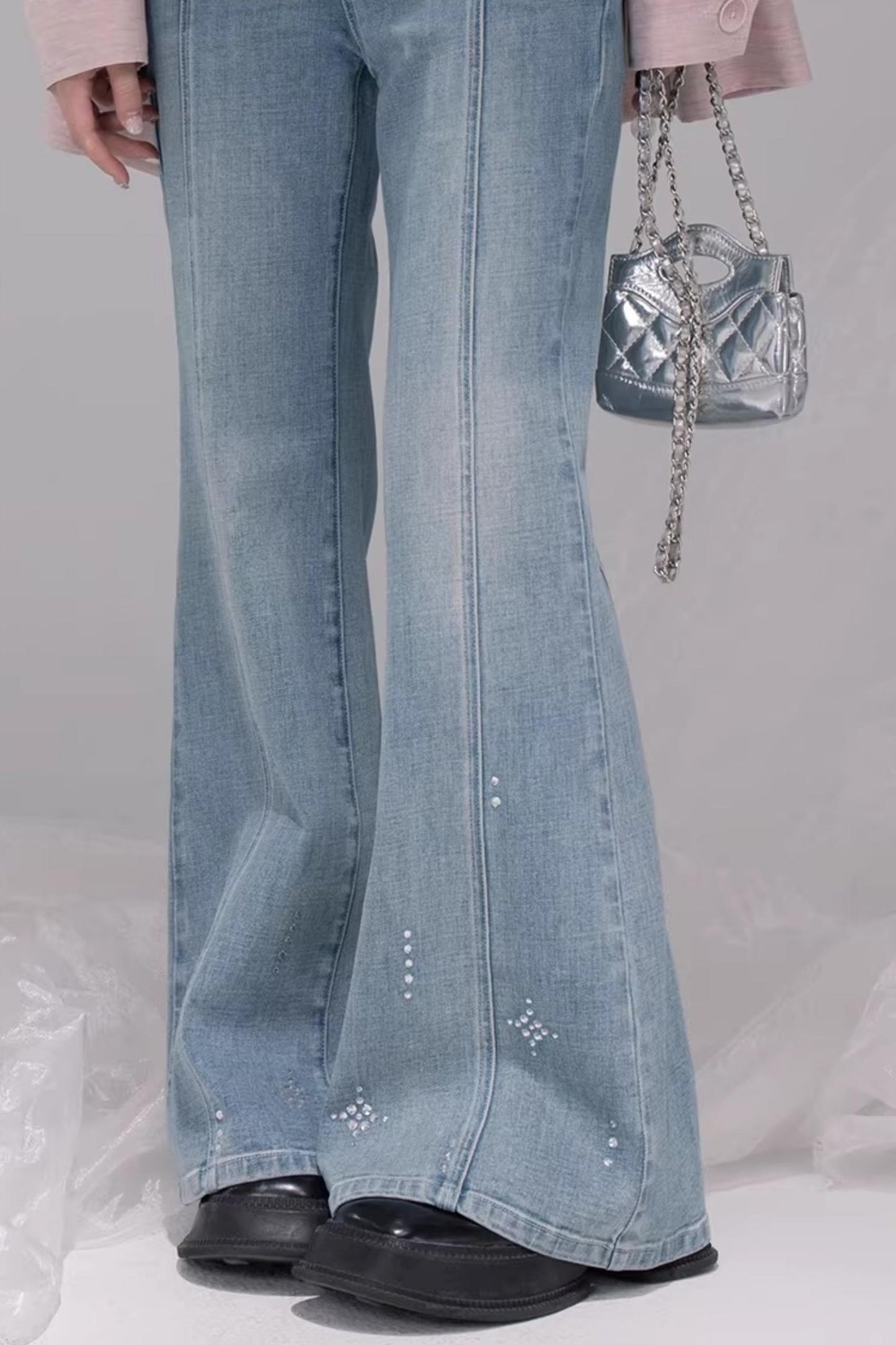 Starlight Blue Rhinestone Jeans