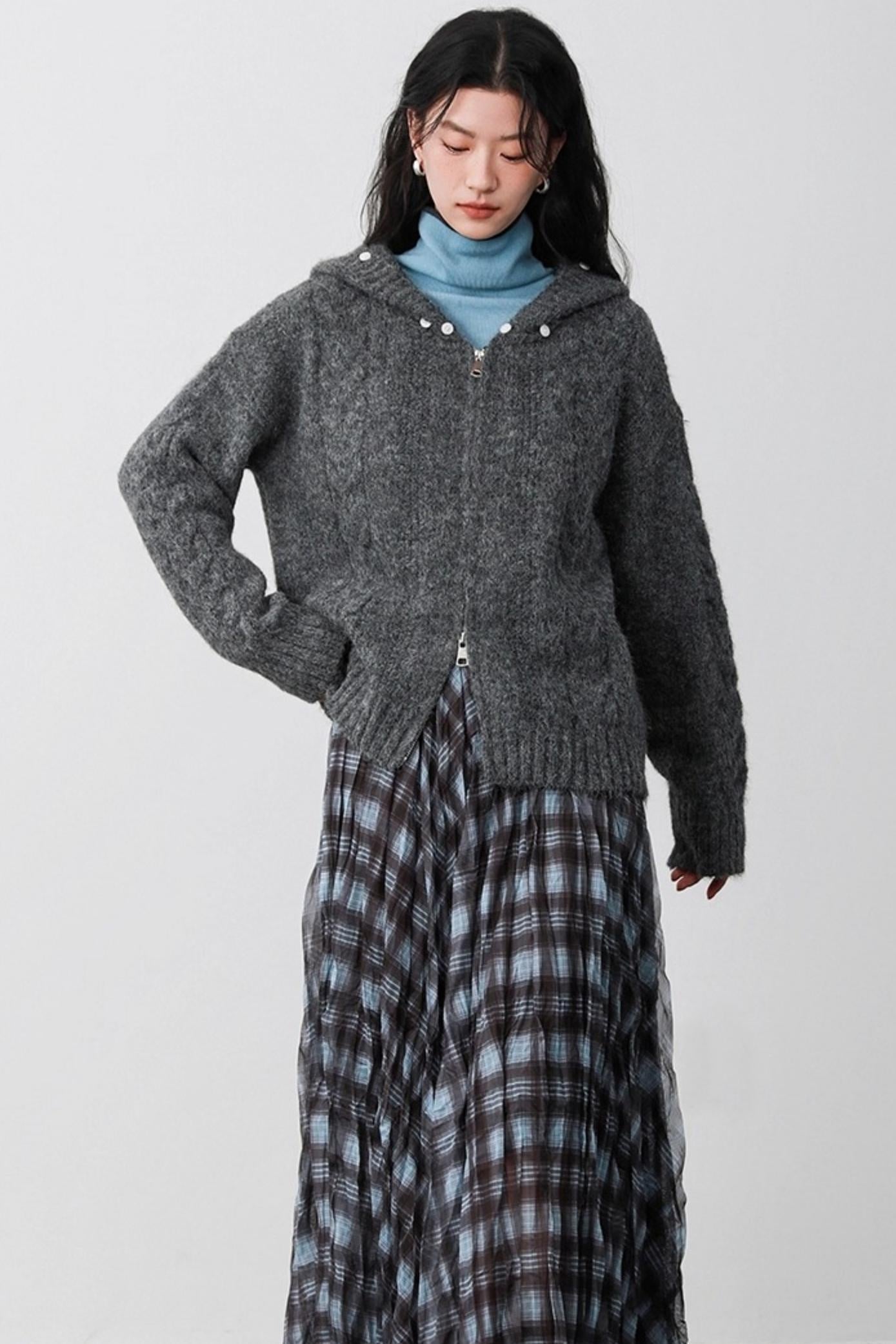 Haze Blue Two-Piece Sweater