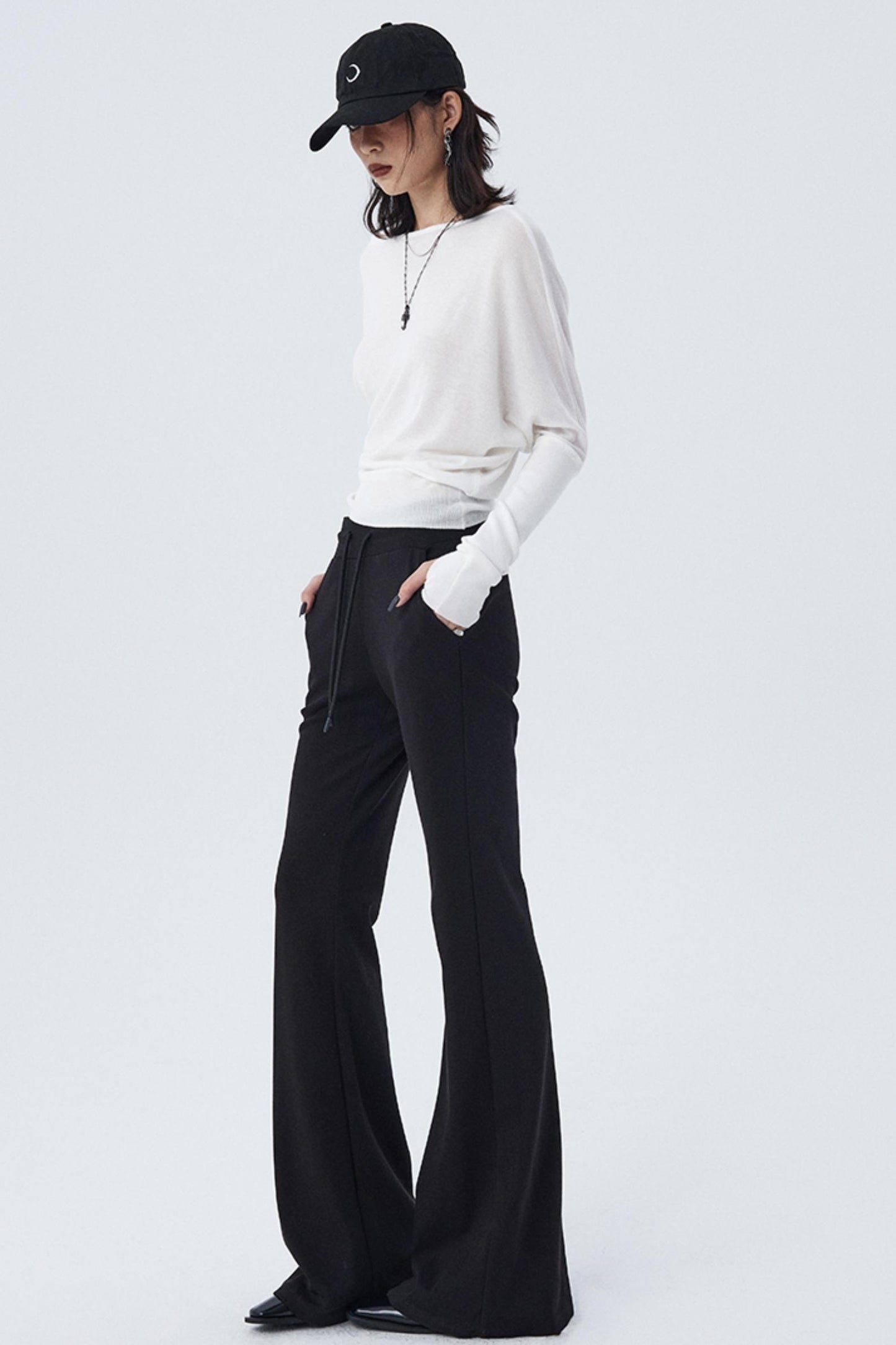Ourhour Loose Long-Sleeved Sweatshirt