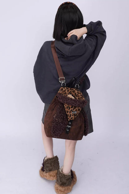 Ear Furry Crossbody Bag