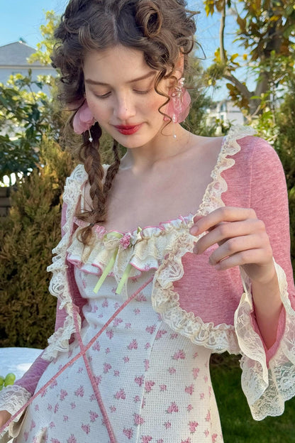 SeLace Rose Cardigan Dress Set-Up