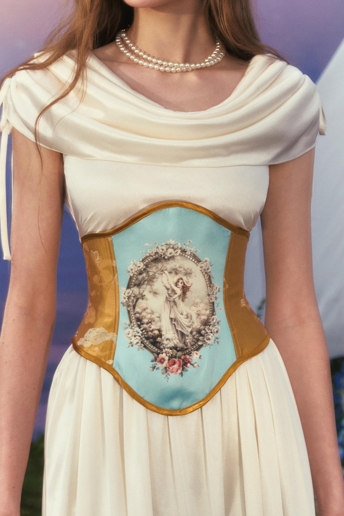 Elegant Floral Dress Waist